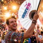 Festival-Fächer Hamburg Pride CSD in Weiß, Logo-Edition – Ansicht 4