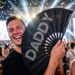 Festival-Fächer „DADDY“ in Schwarz – Rave & Pride Accessoire – Ansicht 4