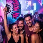 Festival-Fächer „BLOW ME“ in Lila-Blau – Rave & CSD Accessoire – Ansicht 5
