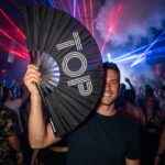 Festival-Fächer „TOP“ in Schwarz – Rave & Pride Statement – Ansicht 2