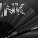 Festival-Fächer „TWINK“ in Schwarz, Rave & Pride Statement – Ansicht 6