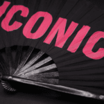 Festival-Fächer „ICONIC“ in Schwarz/Pink, Rave Statement – Ansicht 6