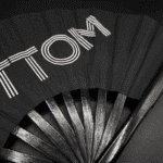 Festival-Fächer „BOTTOM“ in Schwarz, CSD & Rave Accessoire – Ansicht 6