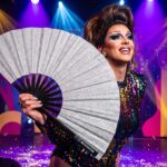 Festival-Fächer Silber Glitzer, funkelndes Rave & CSD Accessoire – Ansicht 5