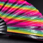 Festival-Fächer Transparent mit Regenbogenstreifen für CSD & Pride – Ansicht 6