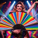 Festival-Fächer Pride Regenbogen-Streifen, CSD & Pride Accessoire – Ansicht 5
