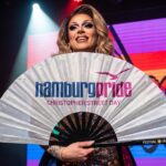 Festival-Fächer Hamburg Pride CSD in Weiß, Logo-Edition – Ansicht 5