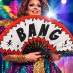 Festival-Fächer „BANG“ Comic in Rot-Weiß, Rave & Party Accessoire – Ansicht 5