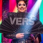 Festival-Fächer „VERS“ in Schwarz, Statement für Rave & CSD – Ansicht 5