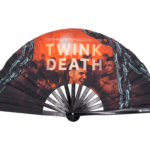 Festival-Fächer „TWINK DEATH“ Schwarz für Techno & Rave – Ansicht 6